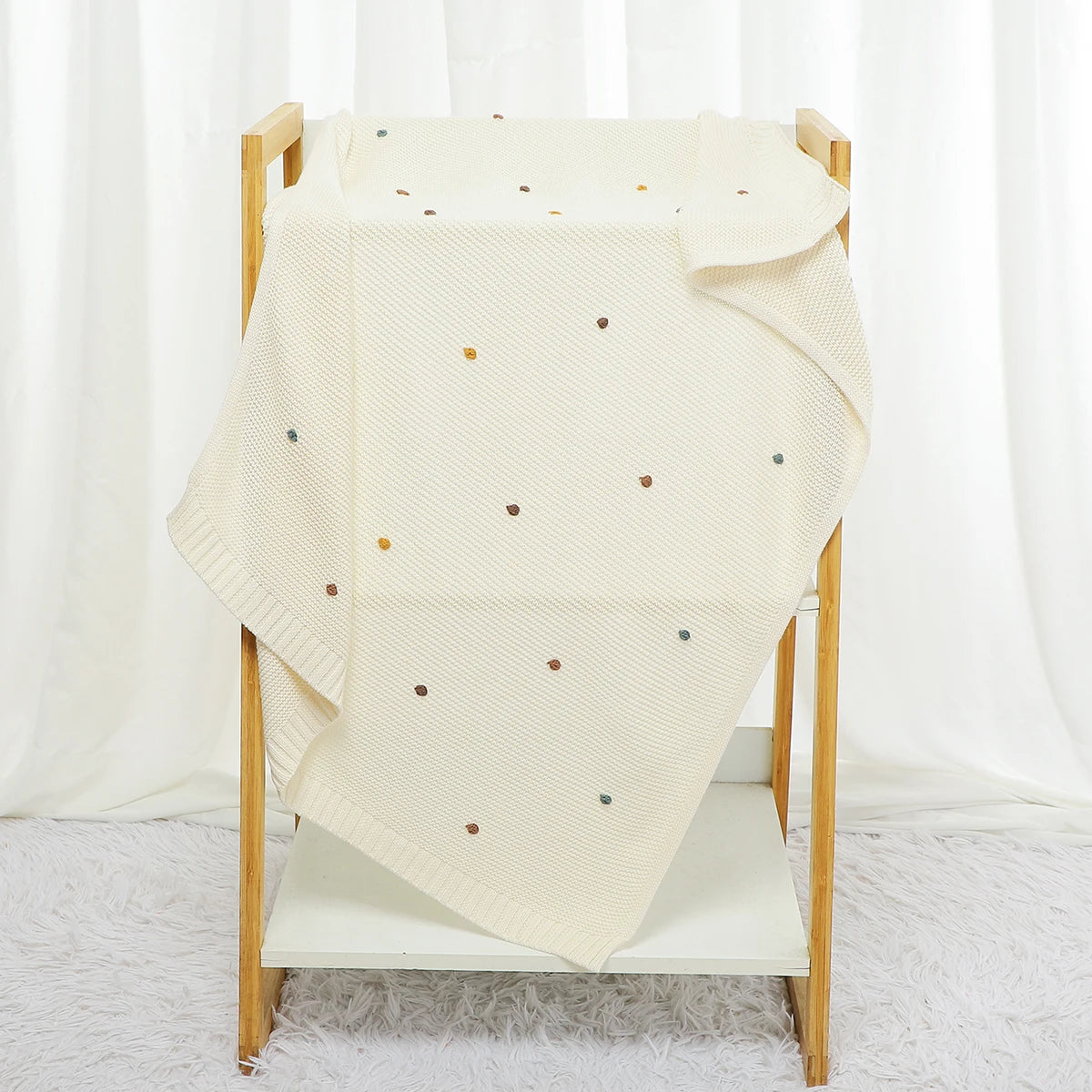 Knitted baby blanket
