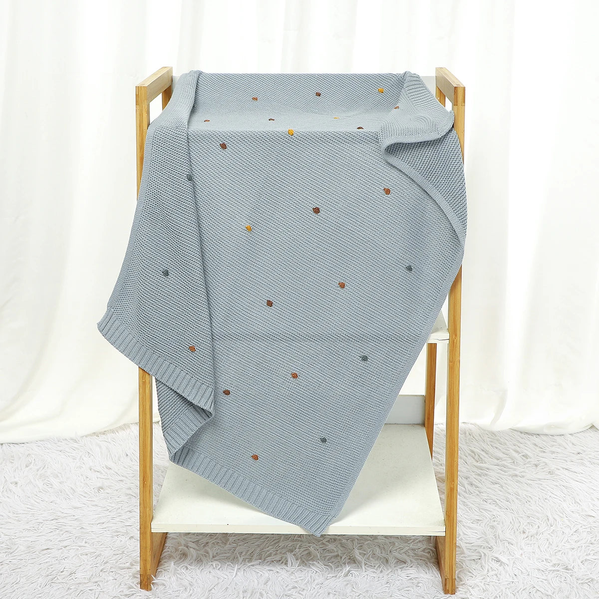 Knitted baby blanket