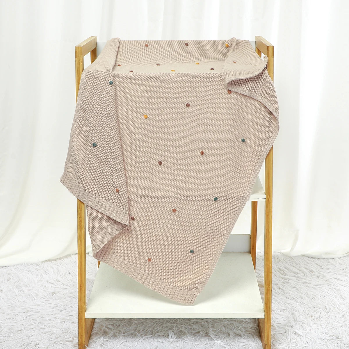 Knitted baby blanket