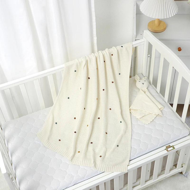 Knitted baby blanket